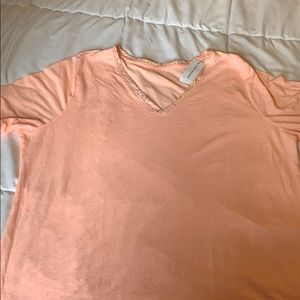 Lane Bryant, light orange/pink tee! NEVER worn!